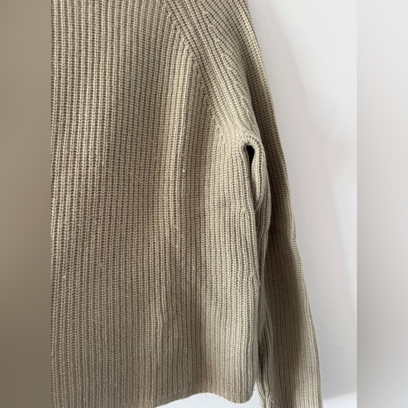 JENNI KAYNE Fisherman Cashmere Sweater in Sage M - Picture 6 of 6